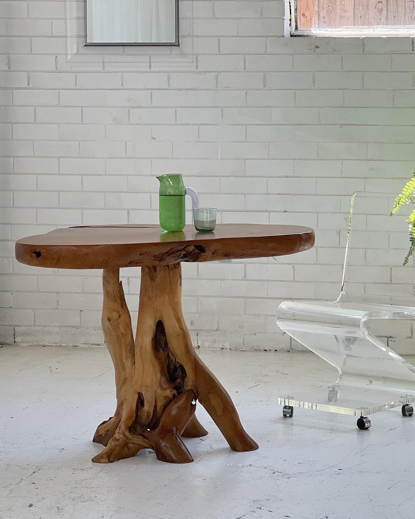 - Organic Wooden Root Table