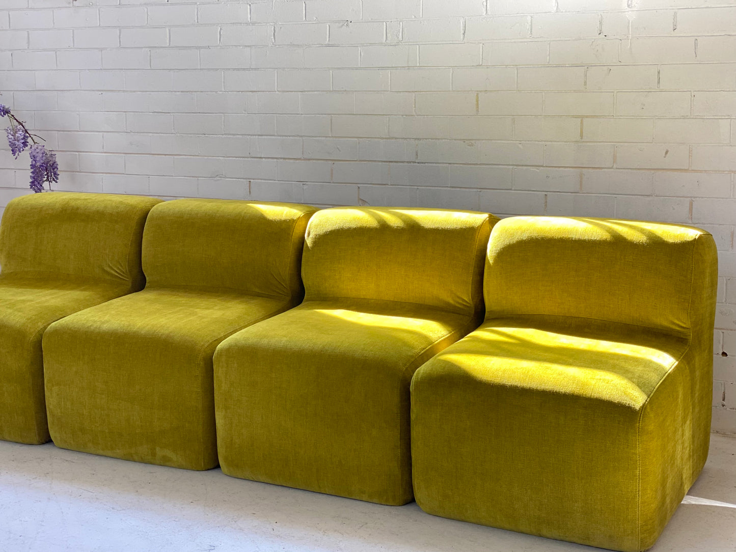 Velvet Chubby Modular Chair