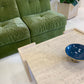 Vintage Unfilled Travertine Coffee Table