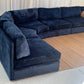 - Bespoke Curved Midnight Chenille Modular Sofa