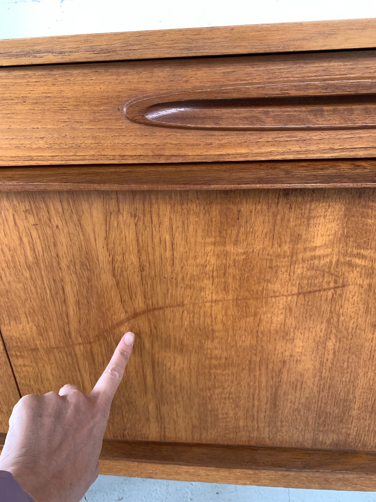 Bow Front Mid Century Sideboard