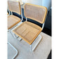 Set of 6 Marcel Breuer Cesca B32 Dining Chairs, Made in Italy