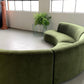 Bespoke Velvet Modular in Deep Botanical Green
