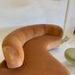Stunning Curved Velvet Sofa