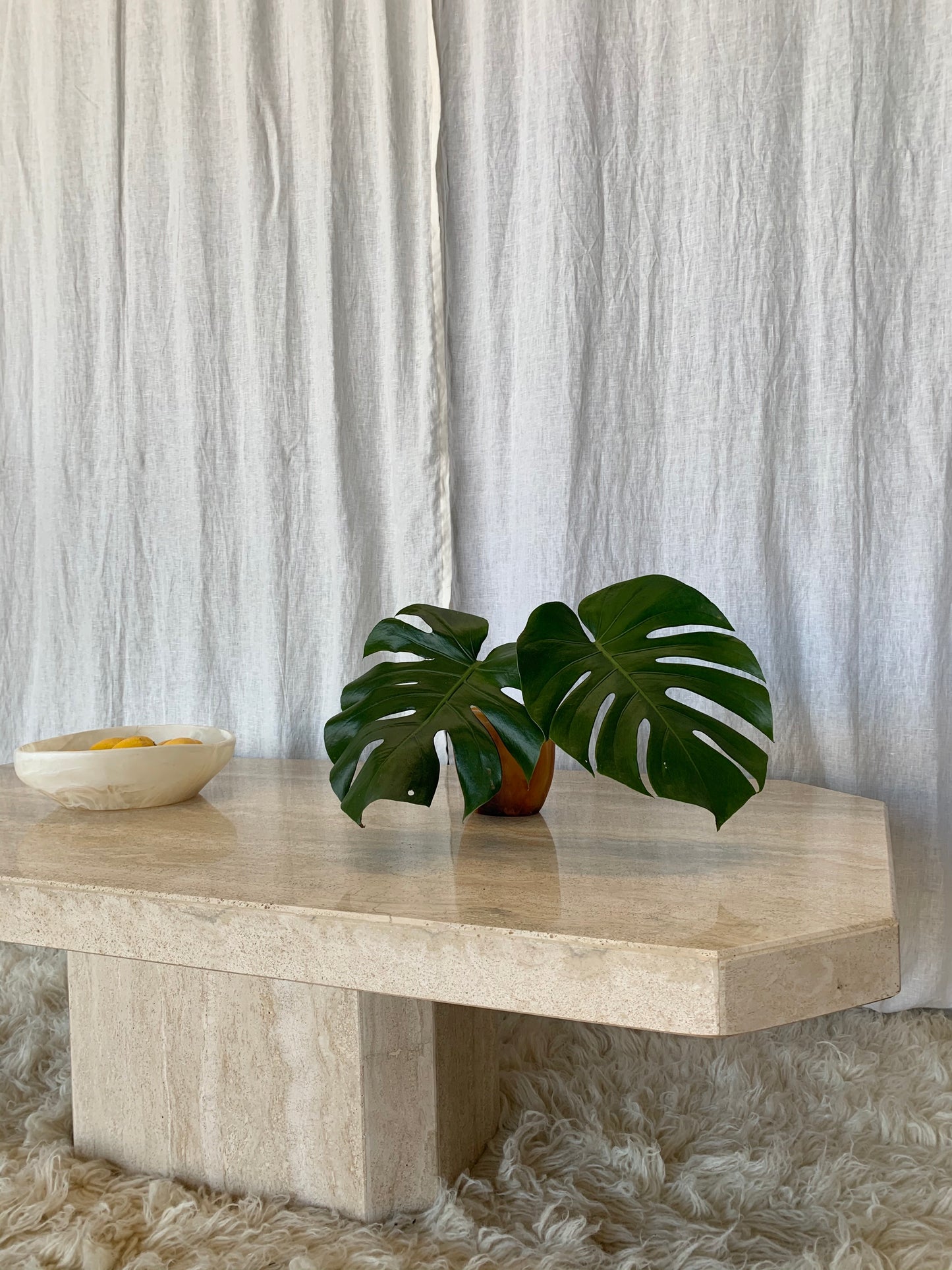 Vintage Travertine Coffee Table