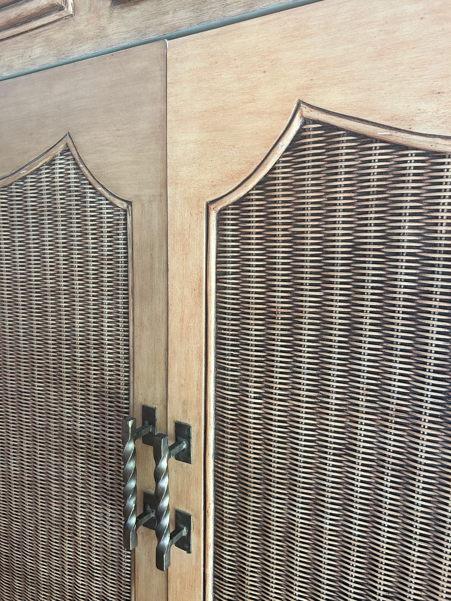 - Timber & Wicker Armoire