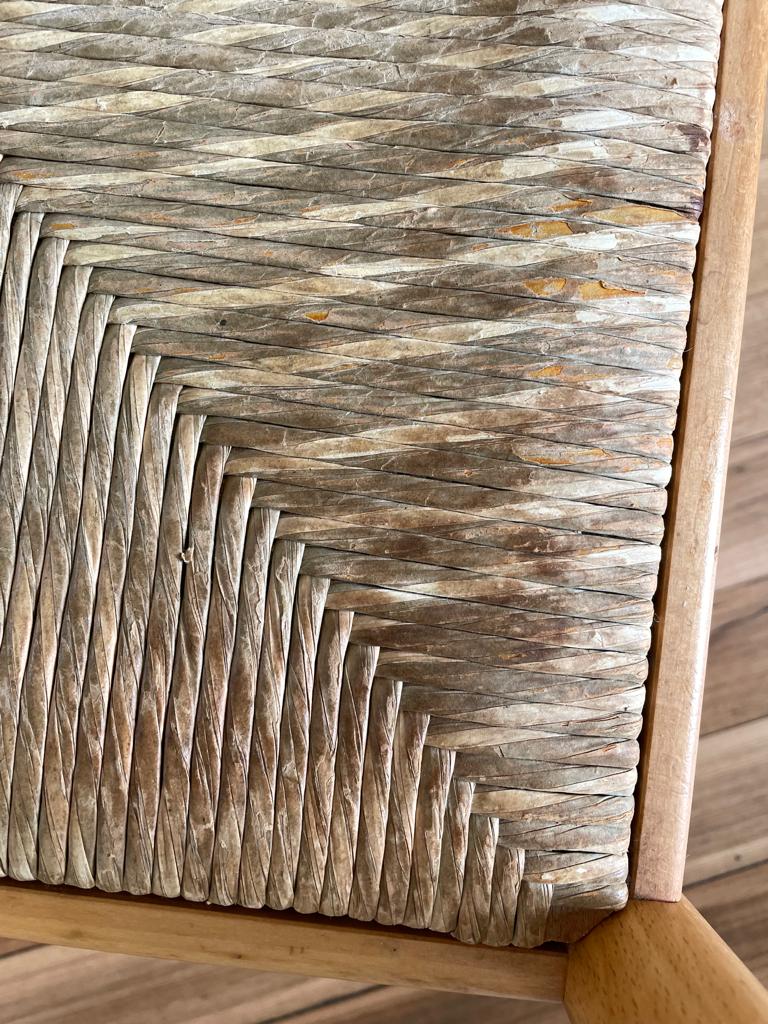 Vintage timber rush dining chairs