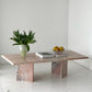 Pink Marble Coffee Table
