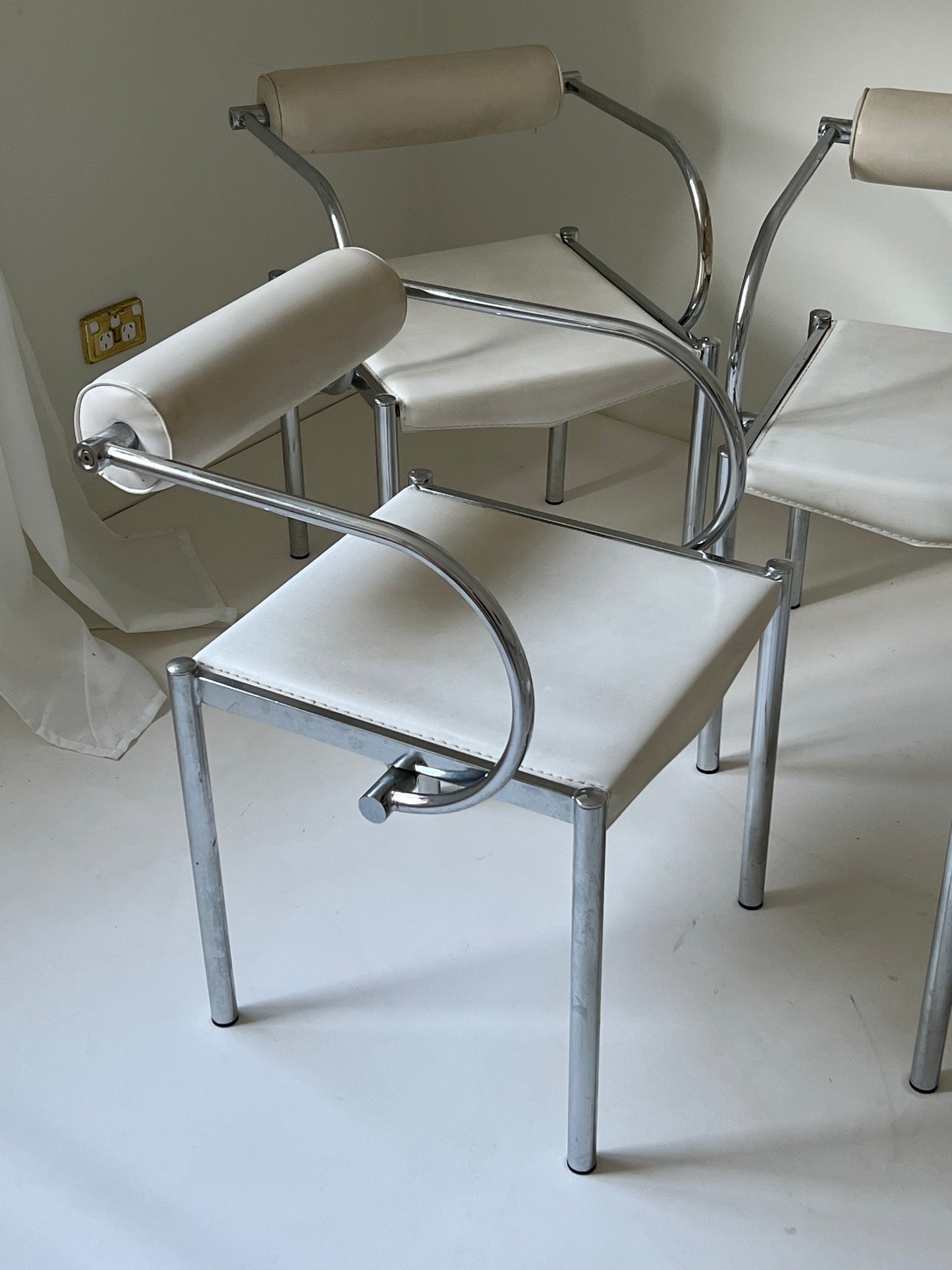 Set of 8 Vintage Italian Dining Chairs