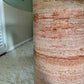Rare Pink Travertine Table