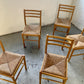 Set of Six Rush Dining Chairs