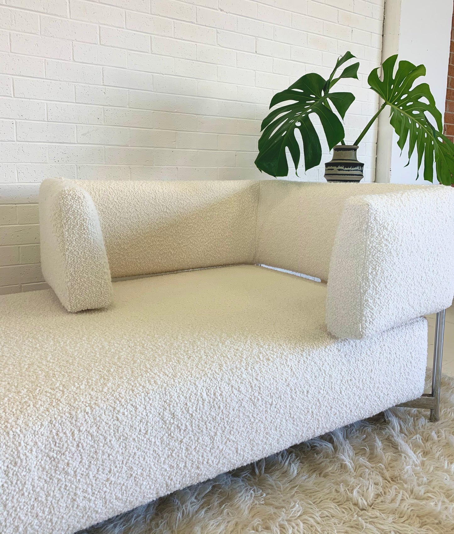 Wool Boucle “Tangeri” Sofa by Francesco Binfare for Edra