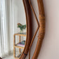 Vintage Italian Bamboo Mirror by Bonacina