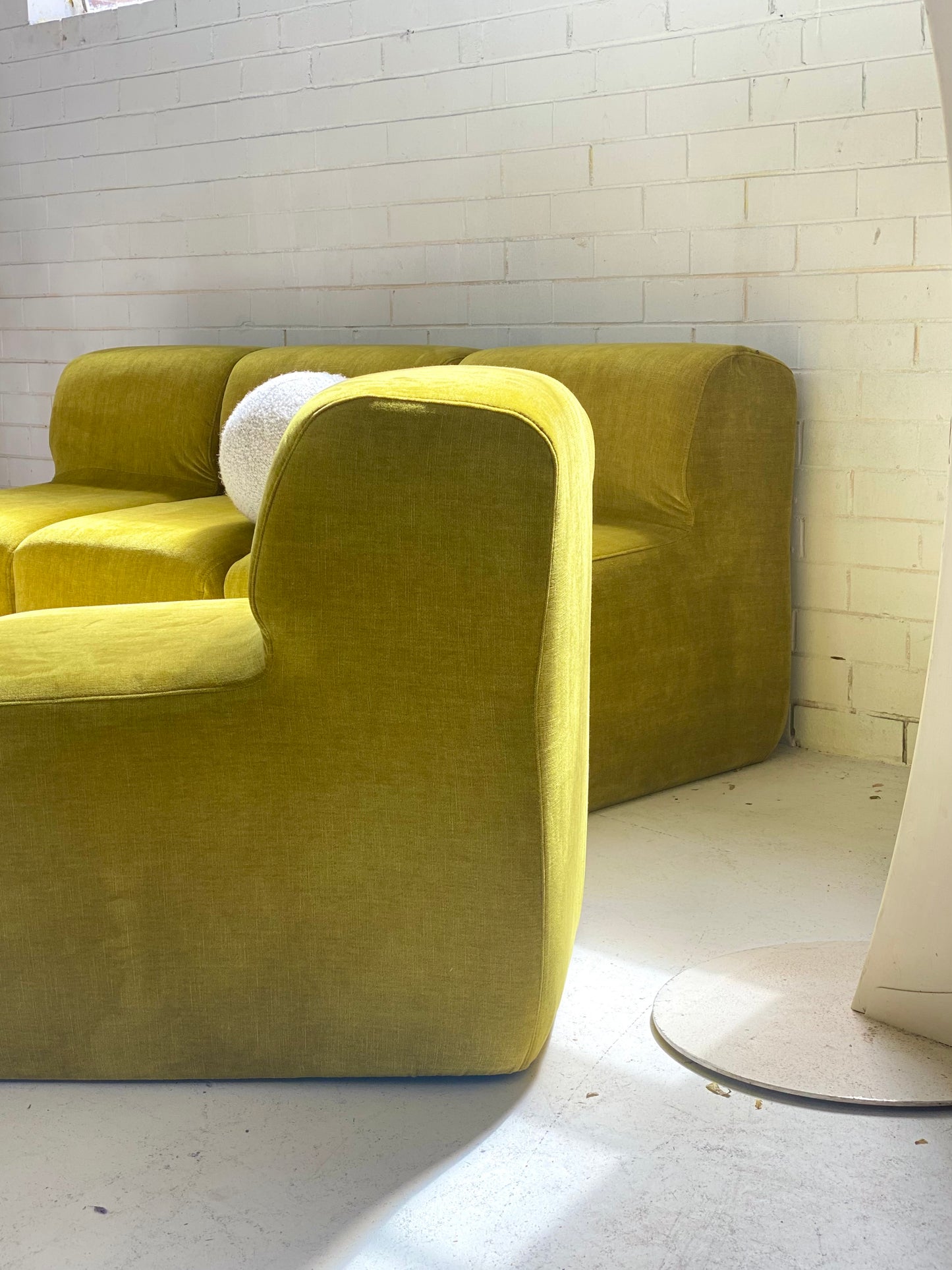 Velvet Chubby Modular Sofa Set