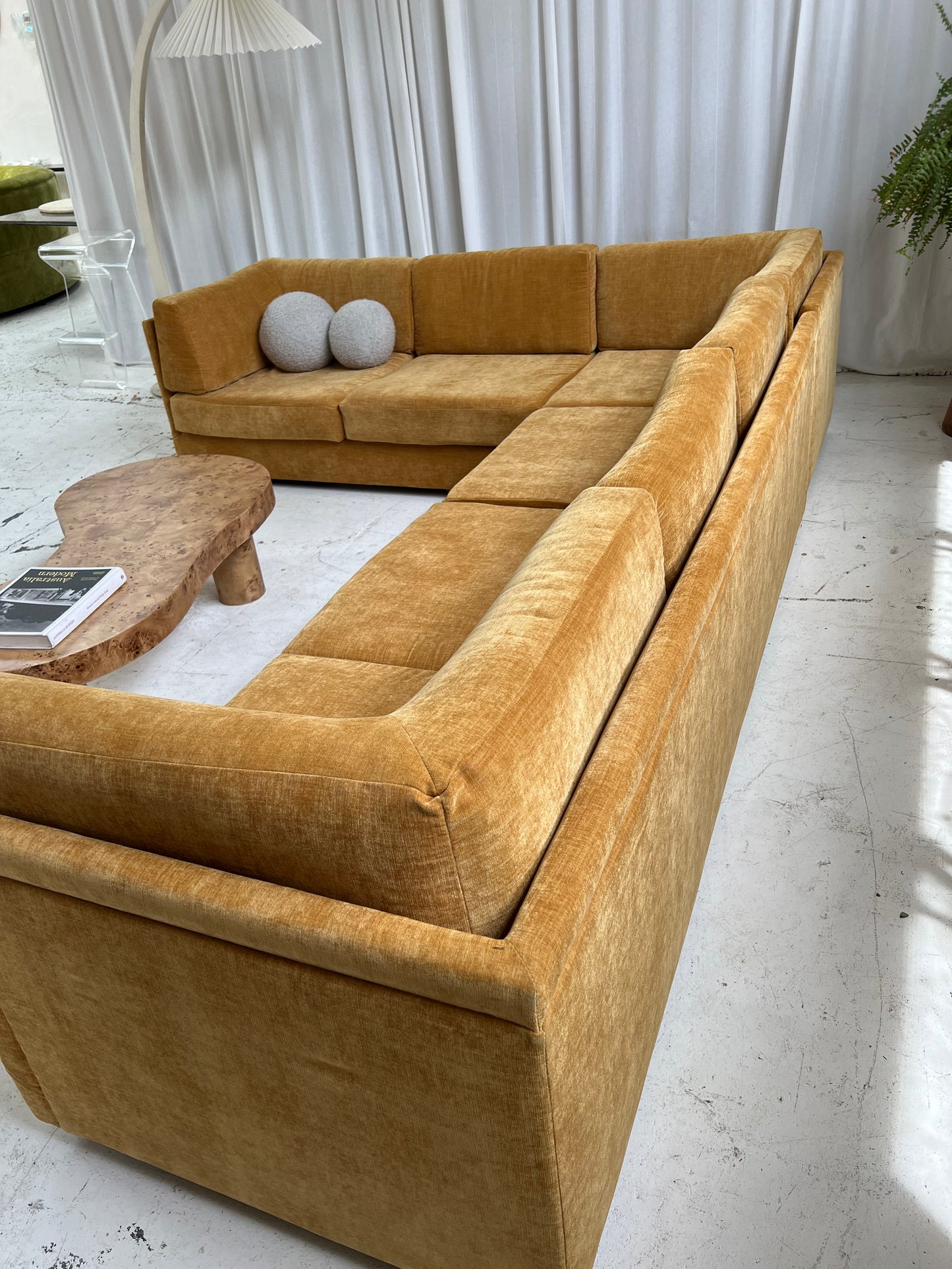 - Bespoke Mustard Modular Sofa Set