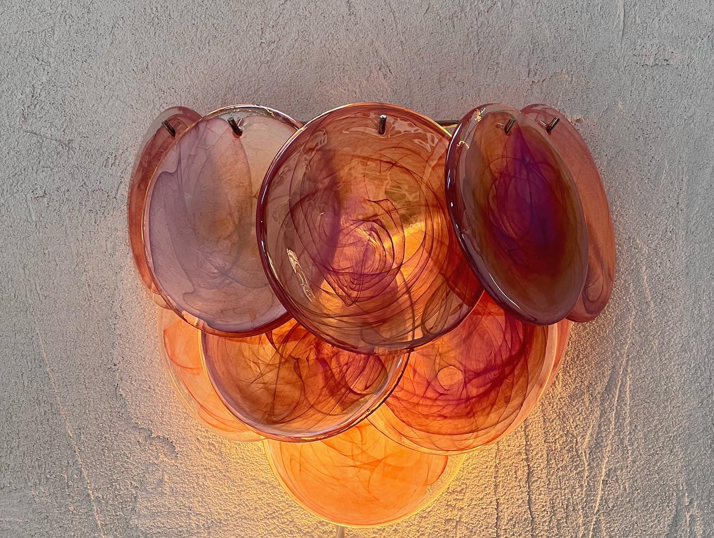 Murano Sconce - VISTOSTI PINK - One Available