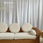 Vintage Cane and Boucle Lounge / Day Bed