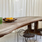 Custom Large Wooden Curved Table