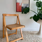 Original 1960’s Aldo Jacober and Pierangela d’Aniello “Trieste” Rattan Folding Chair