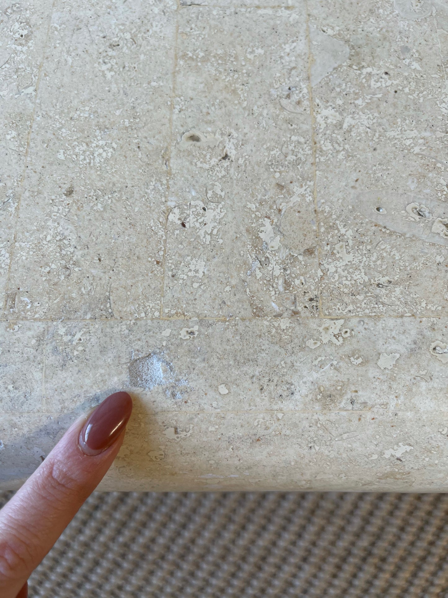Square Fossil Stone Coffee Table