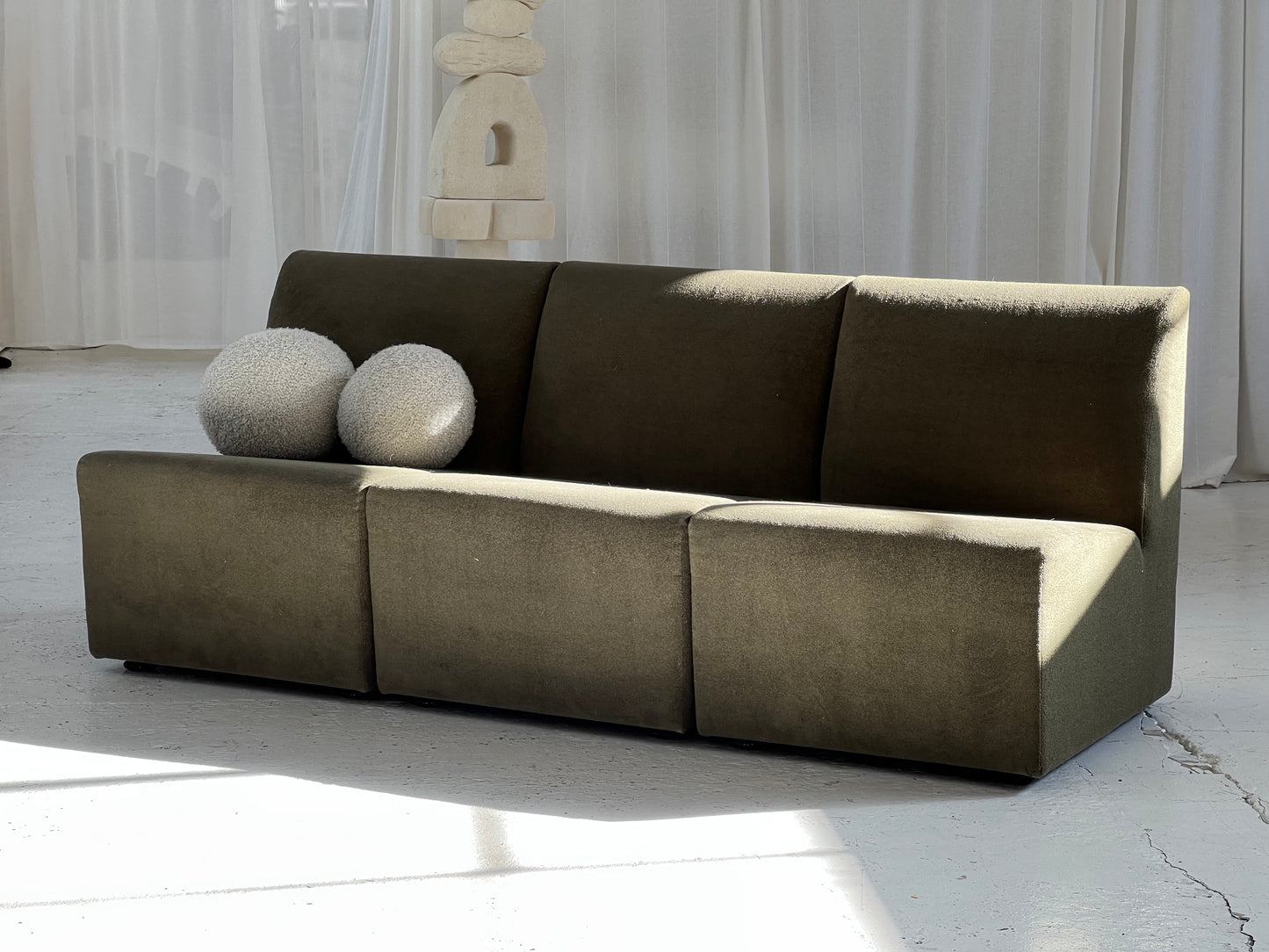 - Olive Three Piece Modular Sofa