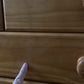 Rattan and Pine Tallboy Drawers