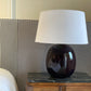 - Vintage Italian Plum Coloured Lamp - Two Available