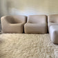 Featherston Numero VII Modular Sofa Reupholstered in Soft Wool
