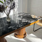- Custom Marble & Teak Table