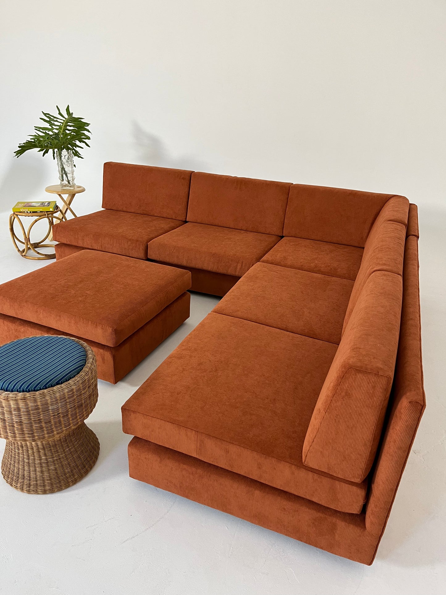 - Vintage Custom Modular Cord Sofa