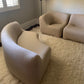 Featherston Numero VII Modular Sofa Reupholstered in Soft Wool