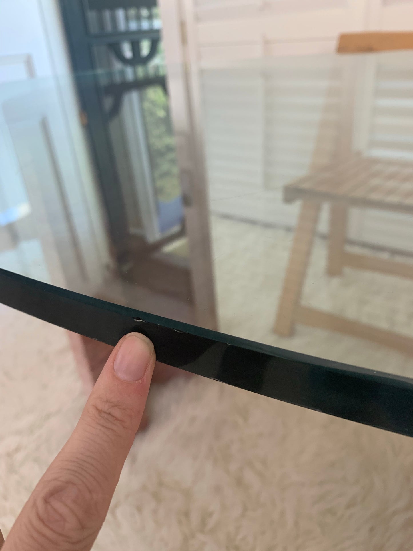 Rare Pink Travertine Table