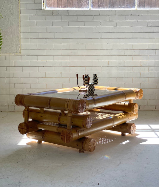 Large Bamboo Coffee Table