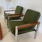 Vintage Teak and Chrome Sebel Armchairs