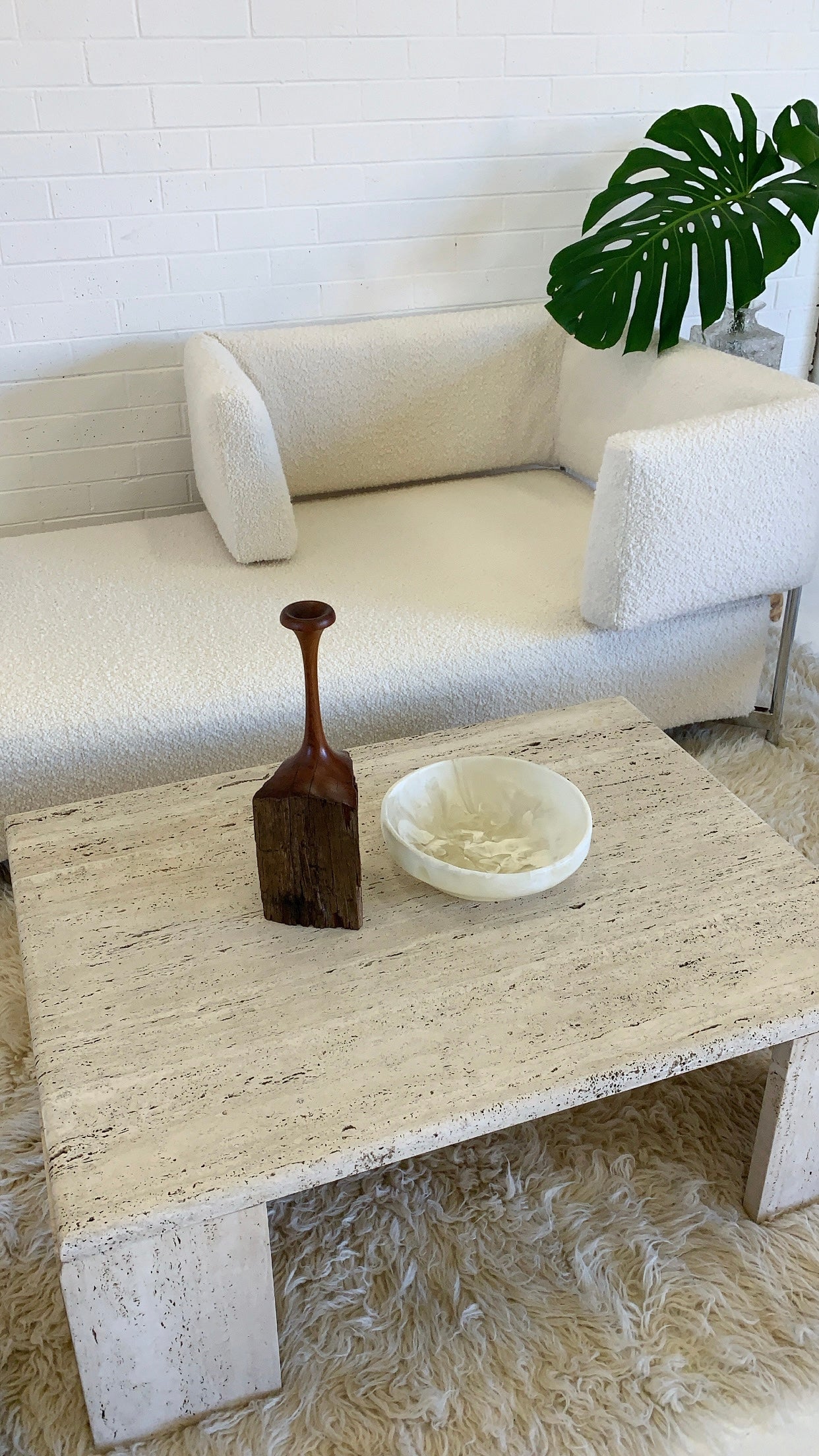 Wool Boucle “Tangeri” Sofa by Francesco Binfare for Edra