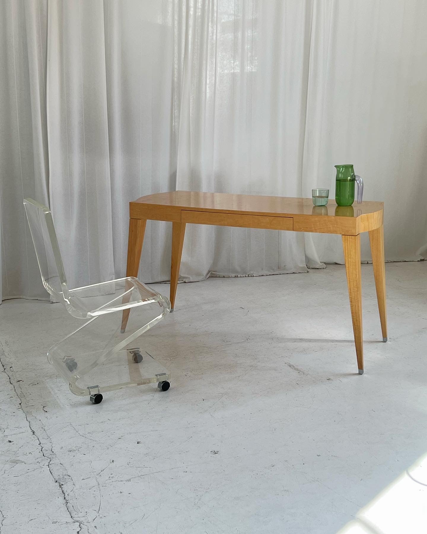 - Light Wooden Desk/Console Table