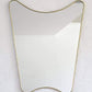 XL Trapeze Brass Mirror