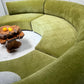 - Bespoke Olive Velvet Curved Modular Sofa