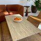 Unfilled Travertine Coffee Table