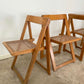 Mid Century Italian Aldo Jacober and Pierangela d’aniello Folding Chairs