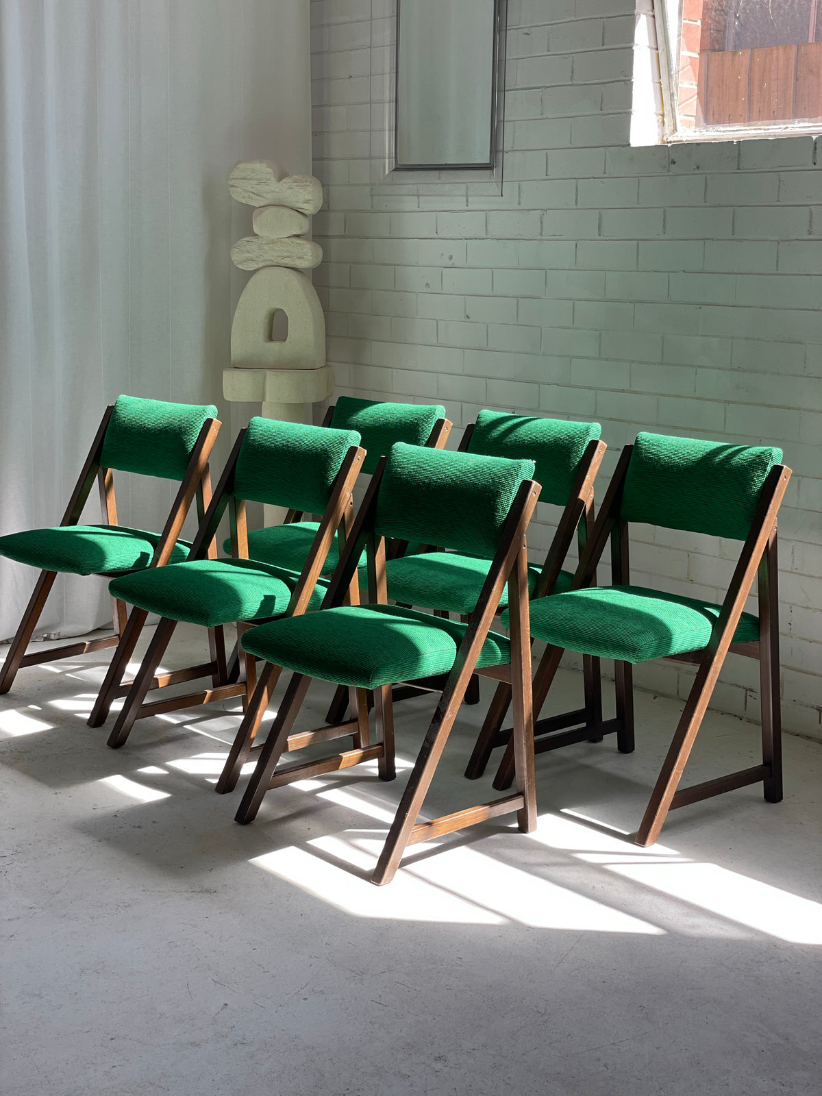 Green Timber Dining Chairs