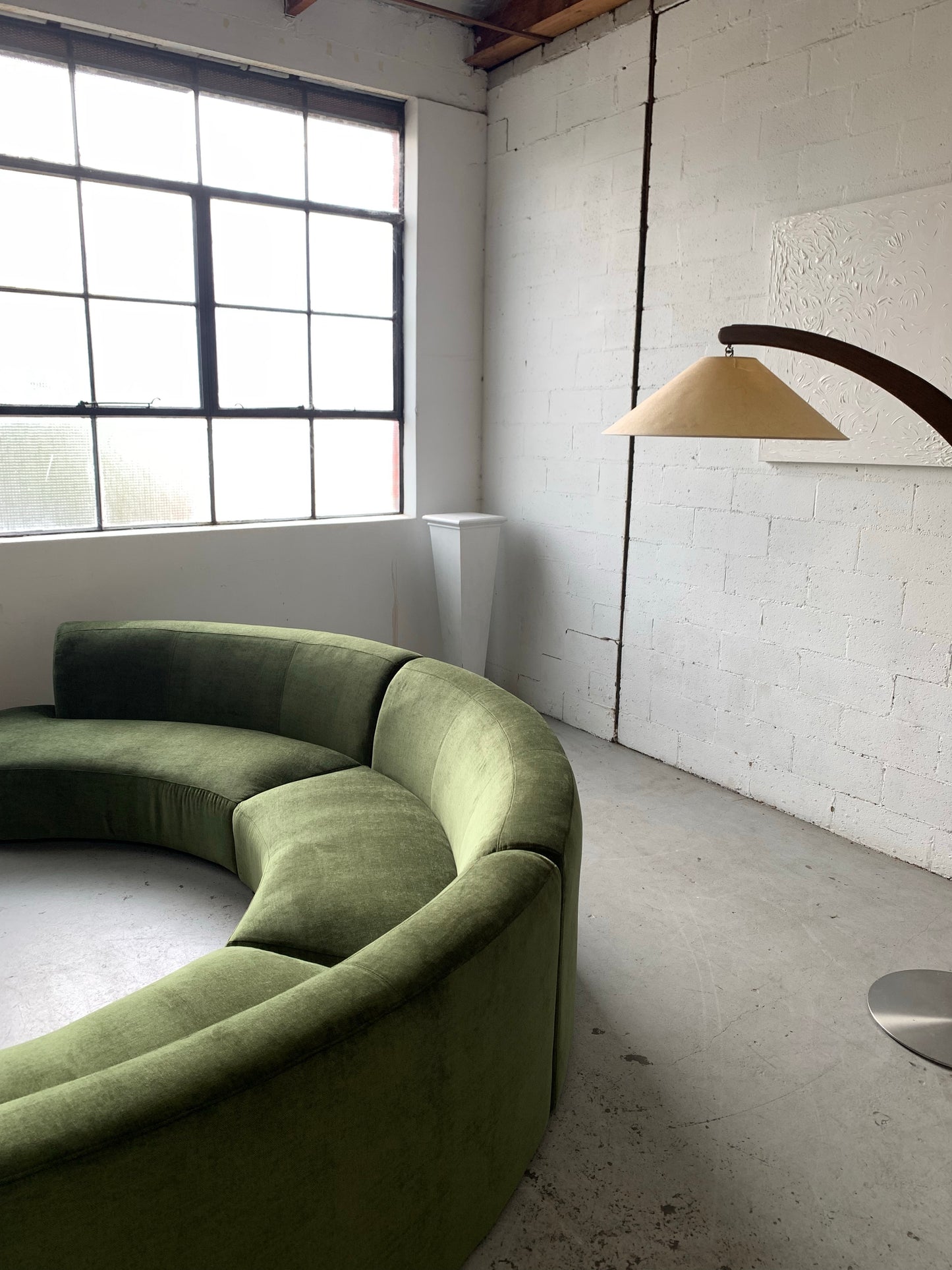 Bespoke Velvet Modular in Deep Botanical Green