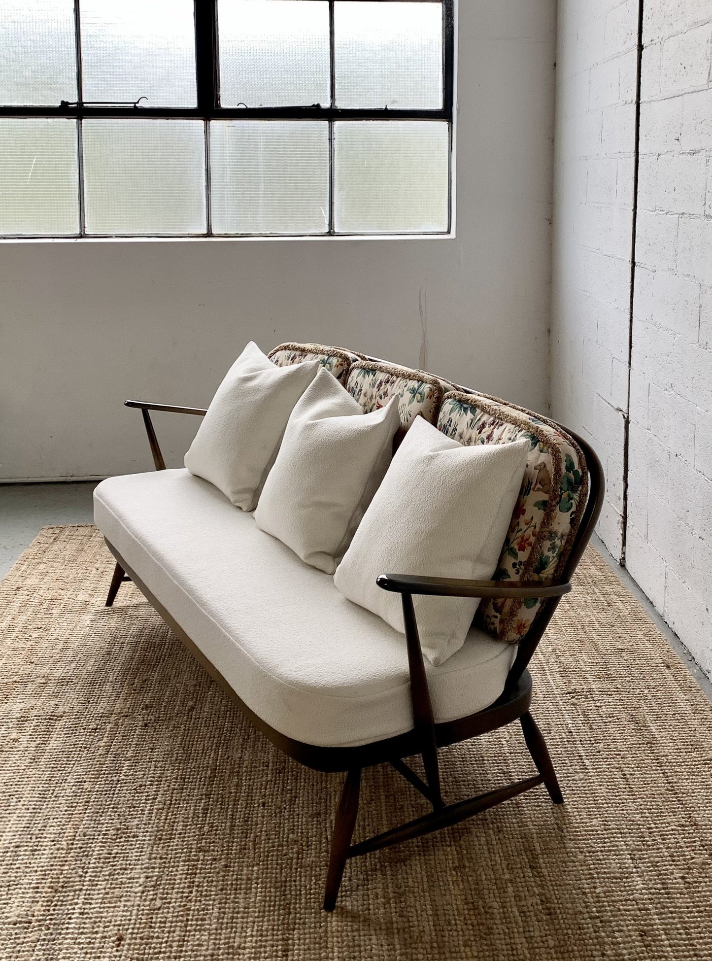 Boucle Sofa by Lucian Ercolani for Ercol (Includes Cushion Set)