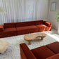- Copper Velvet Modular Sofa Set