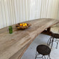 Custom Large Wooden Curved Table