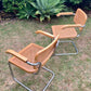 Set of 6 Marcel Breuer Cesca B32 Dining Chairs, Made in Italy