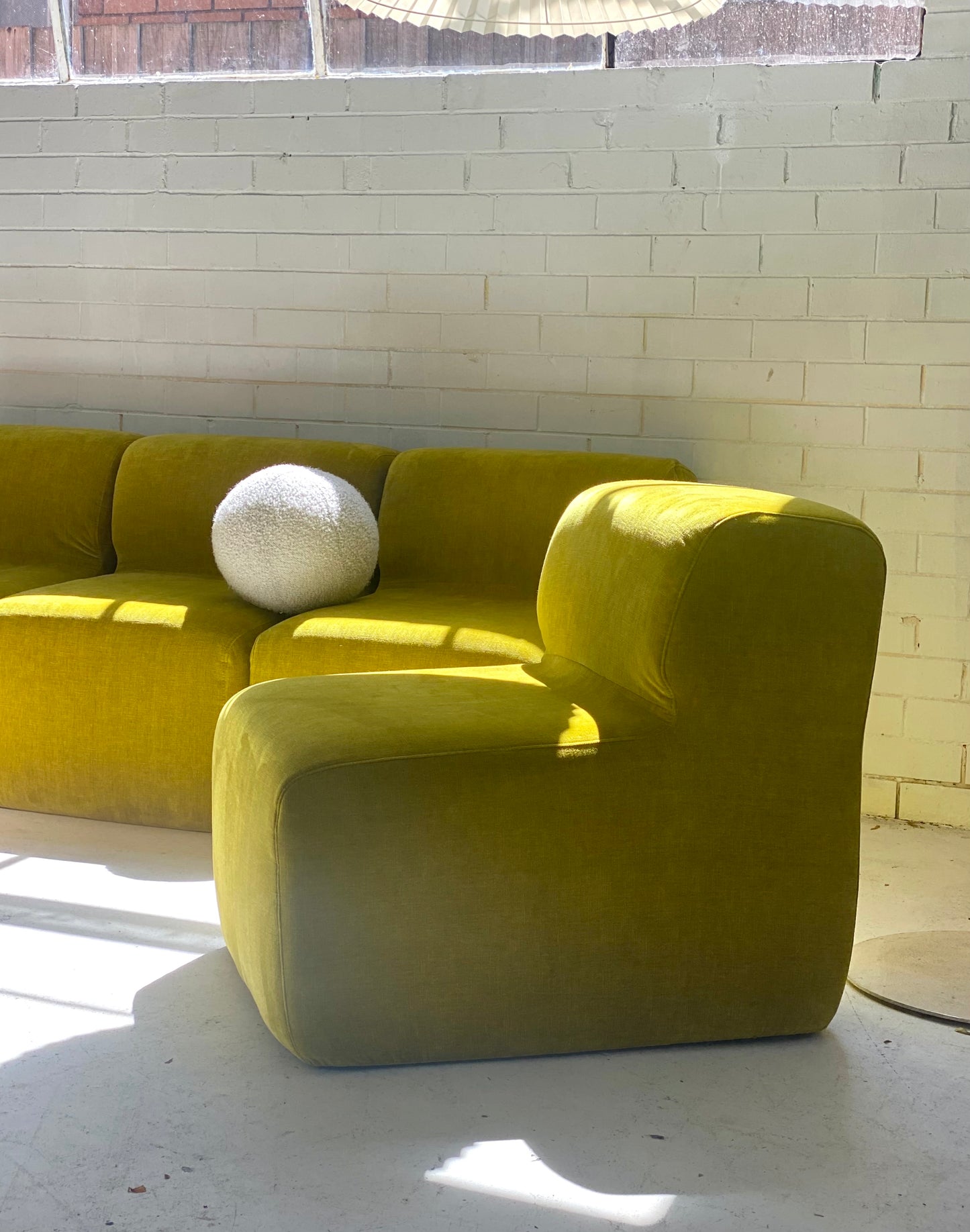 Velvet Chubby Modular Sofa Set