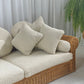 Vintage Cane and Boucle Lounge / Day Bed
