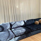 - Bespoke Curved Midnight Chenille Modular Sofa