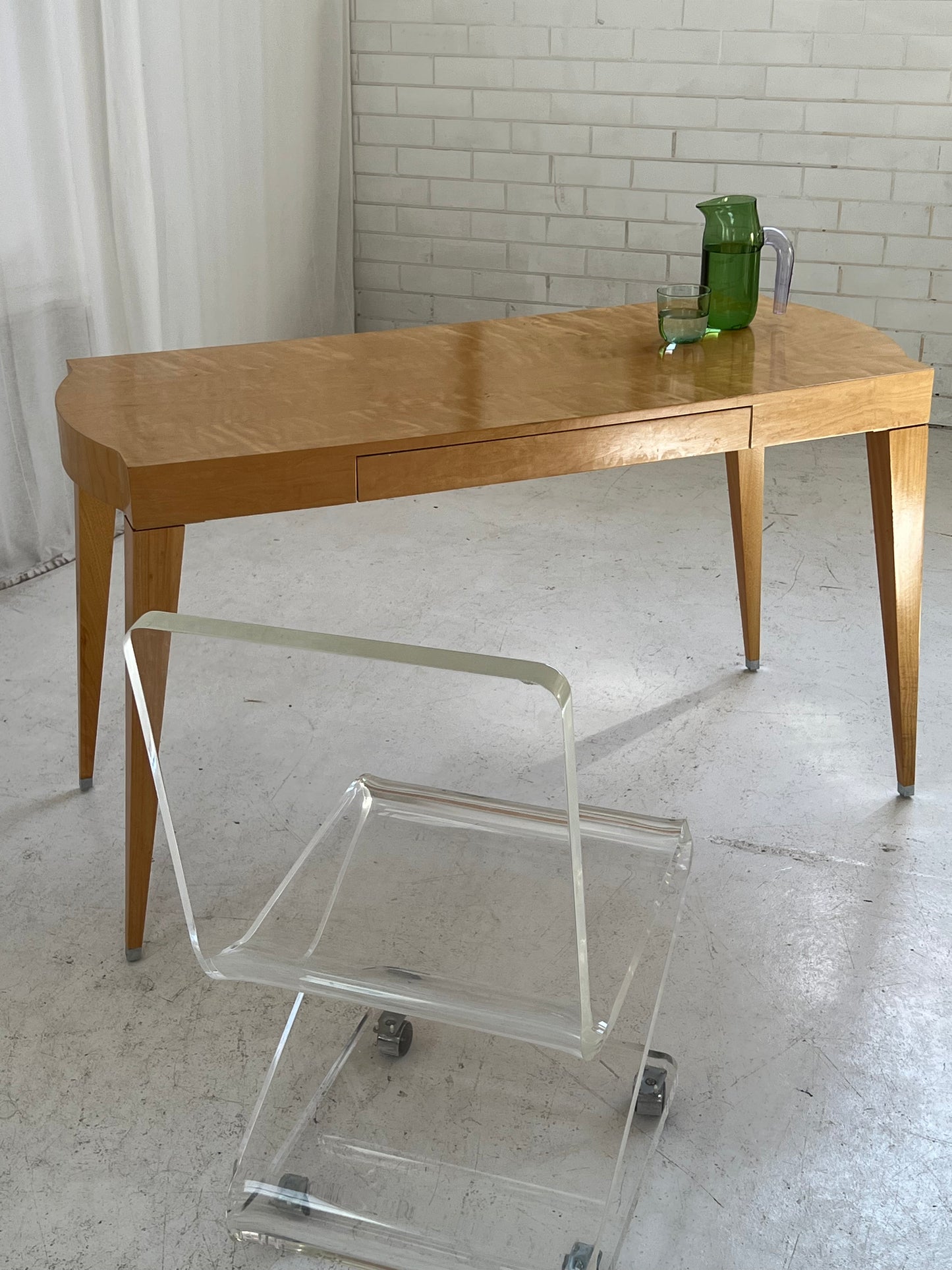 - Light Wooden Desk/Console Table